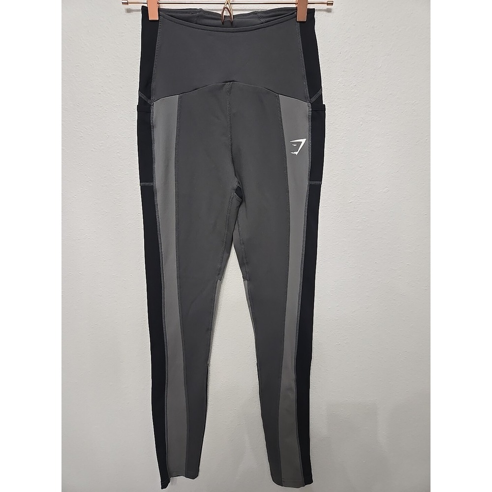 gymshark dry Small Color Block leggings grey  Side‎ Pockets women